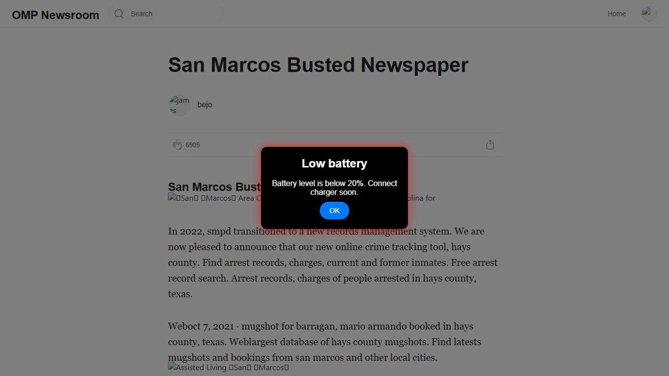 San Marcos Busted Newspaper